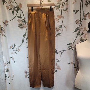 Vintage Patty Woodard Gold/Bronze Dress Pants Size 7/8